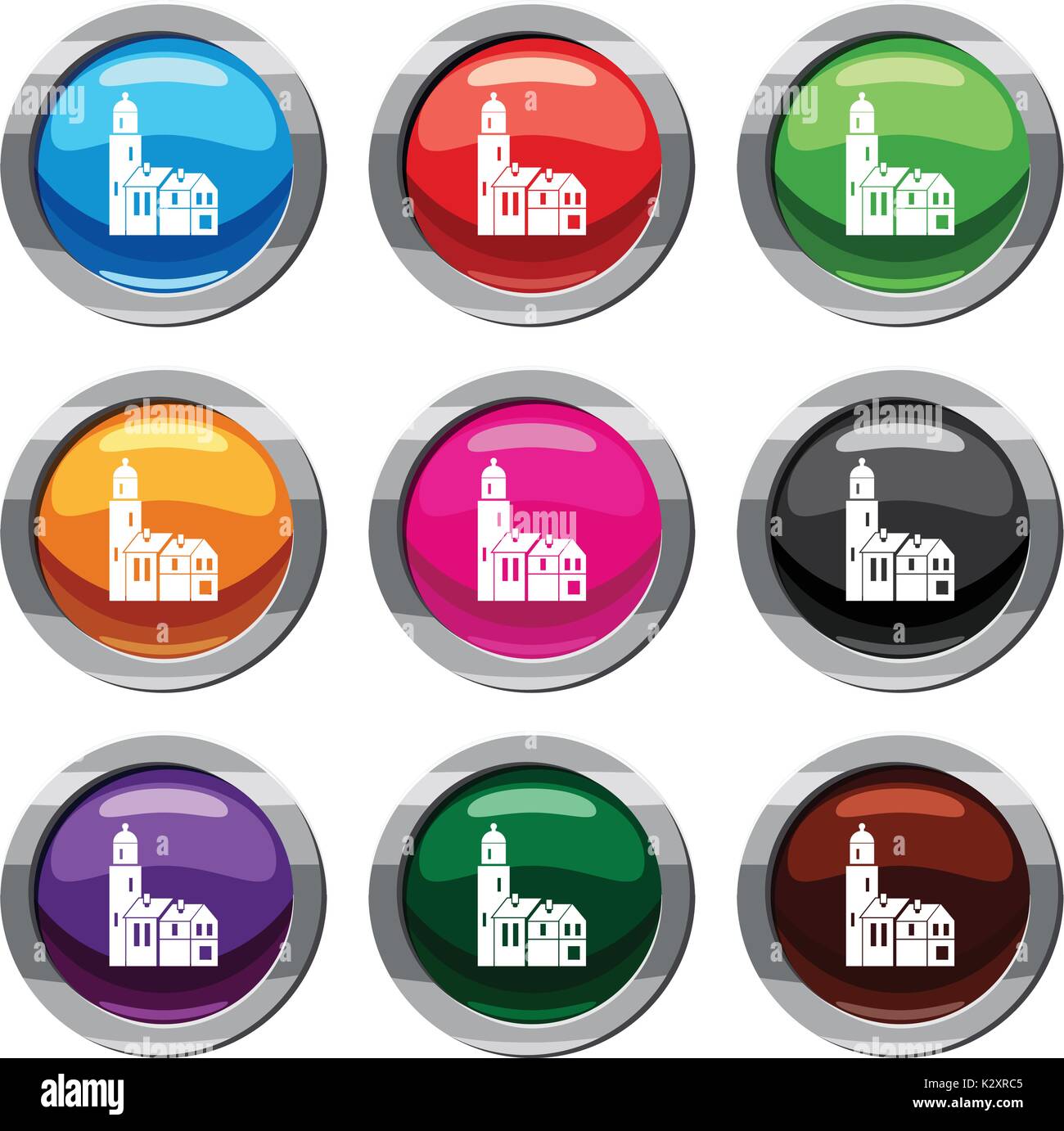 Houses set 9 collection Stock Vector Image & Art - Alamy