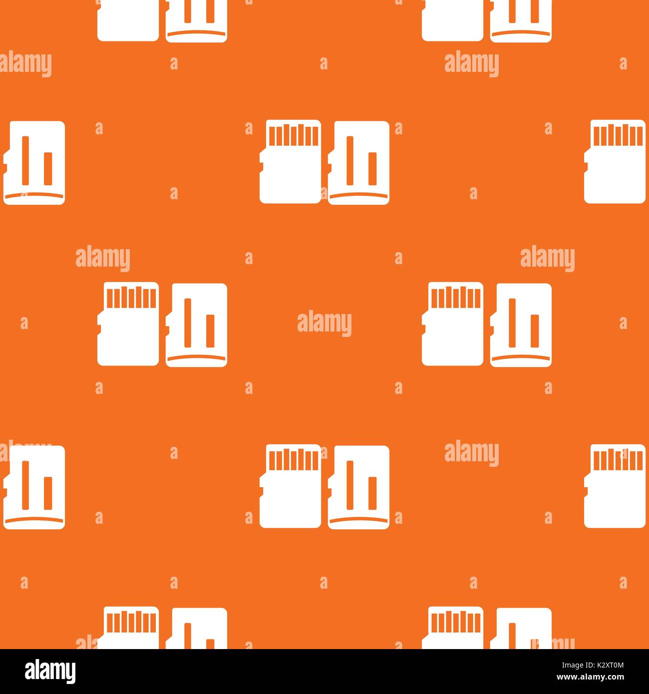 Both sides of SD memory card pattern seamless Stock Vector