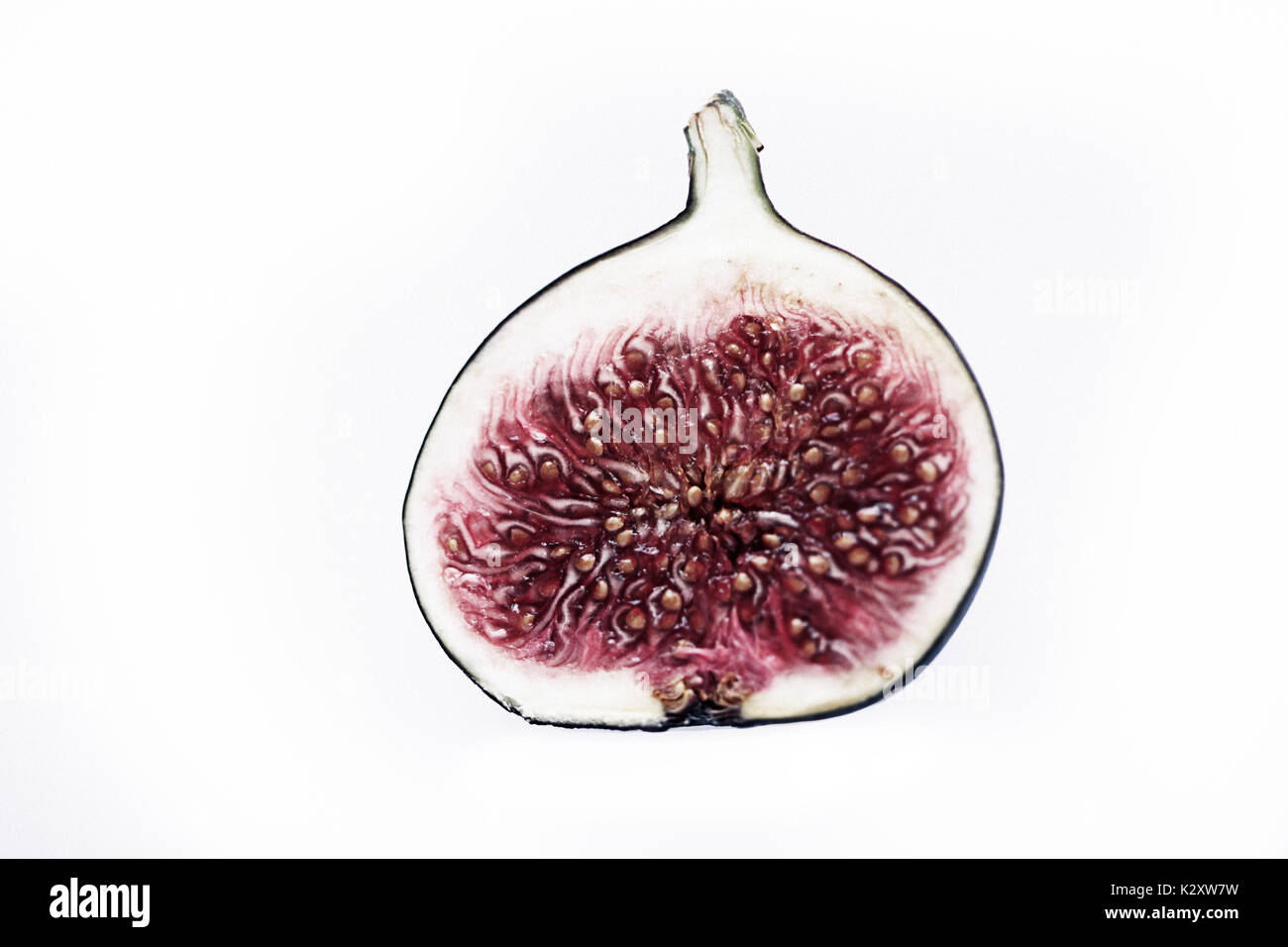 Sliced fig Stock Photo