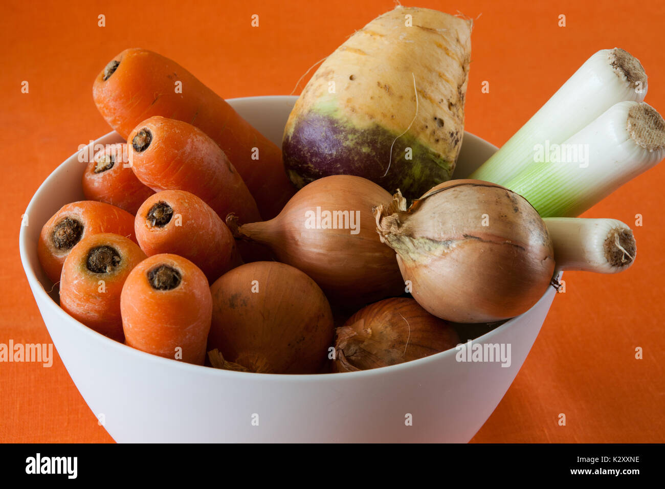 Story for making Winter soup Stock Photo