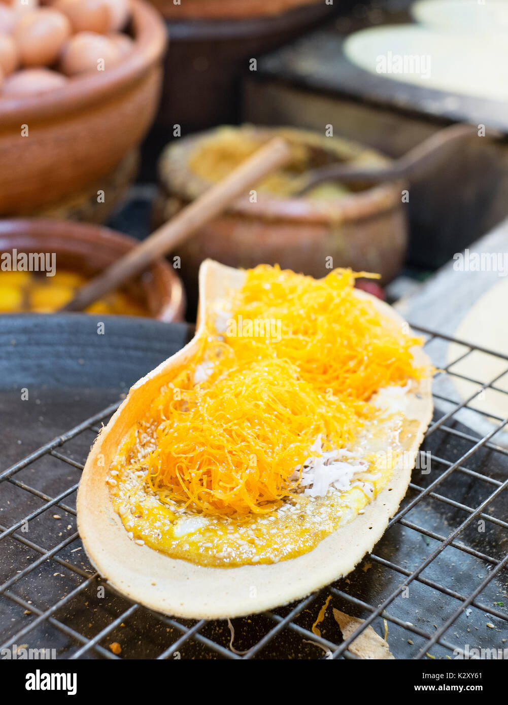 Thai Crispy Pancakes Stock Photo