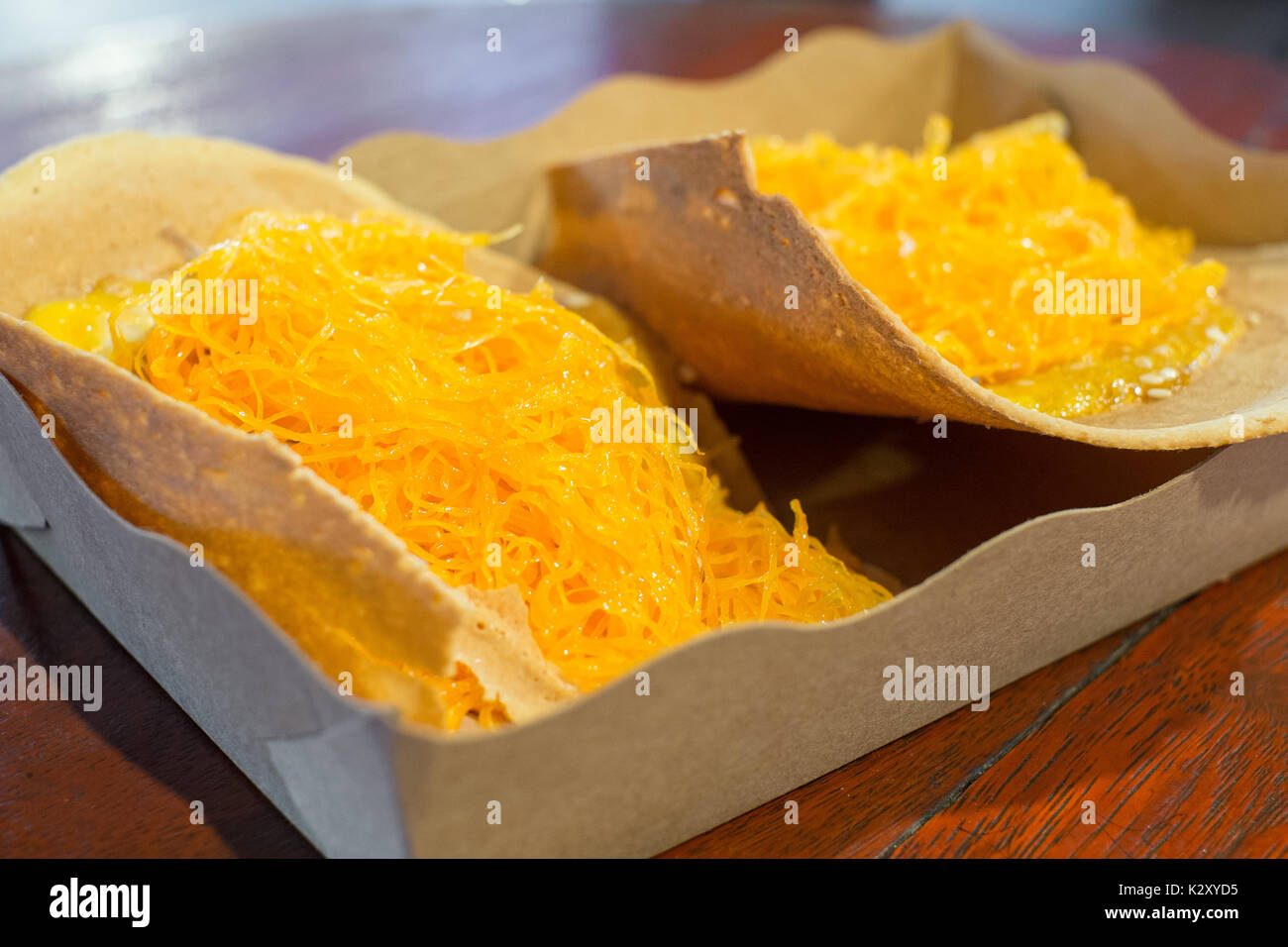 Thai Crispy Pancakes Stock Photo