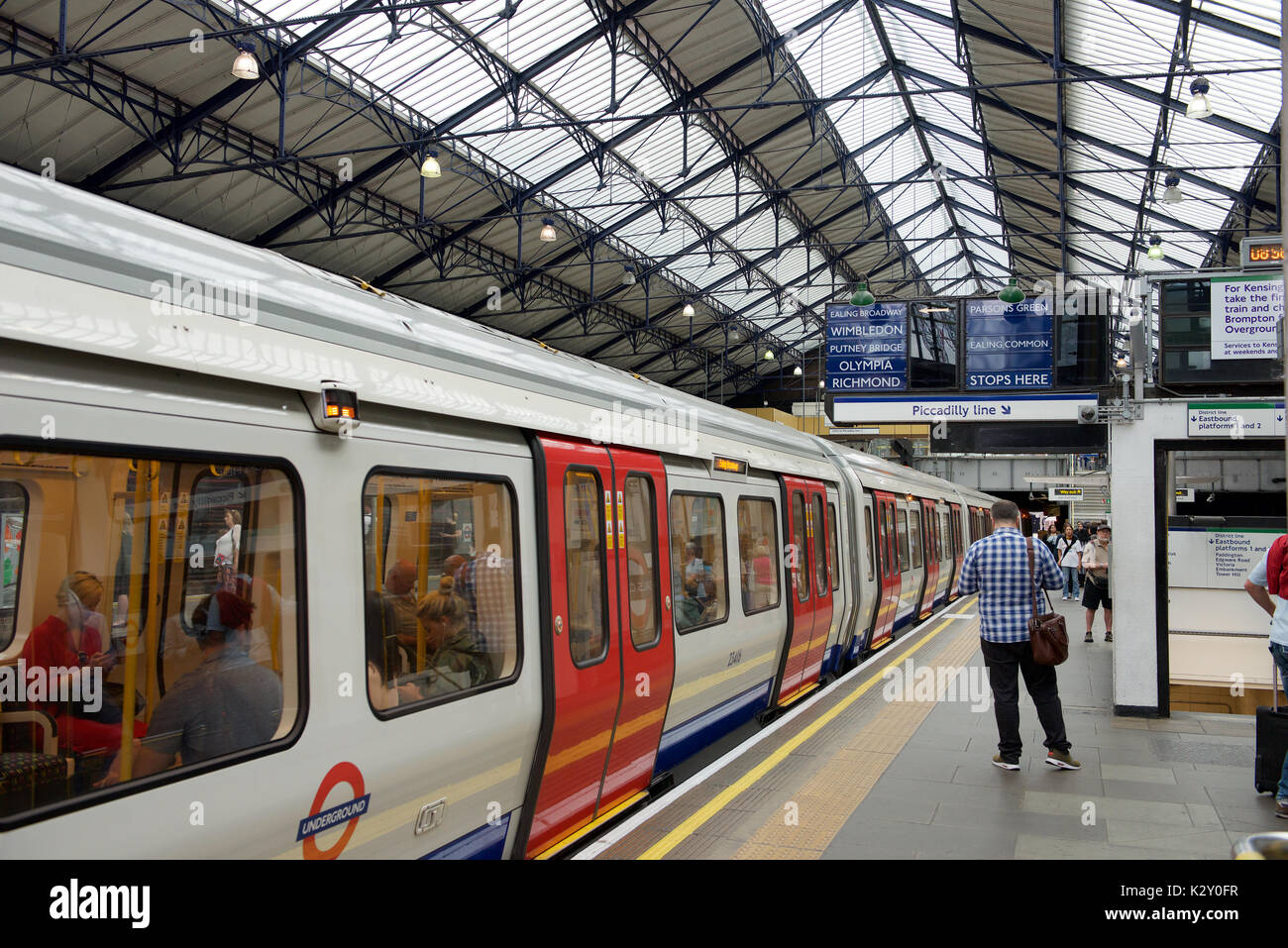 Earls Court Underground Station on the District Line in London Stock Photo  - Alamy