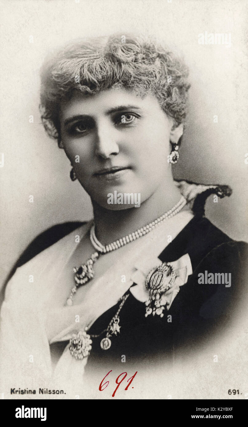 Kristina Nilsson - Swedish soprano 20 August 1843  - 21 November 1921 Stock Photo