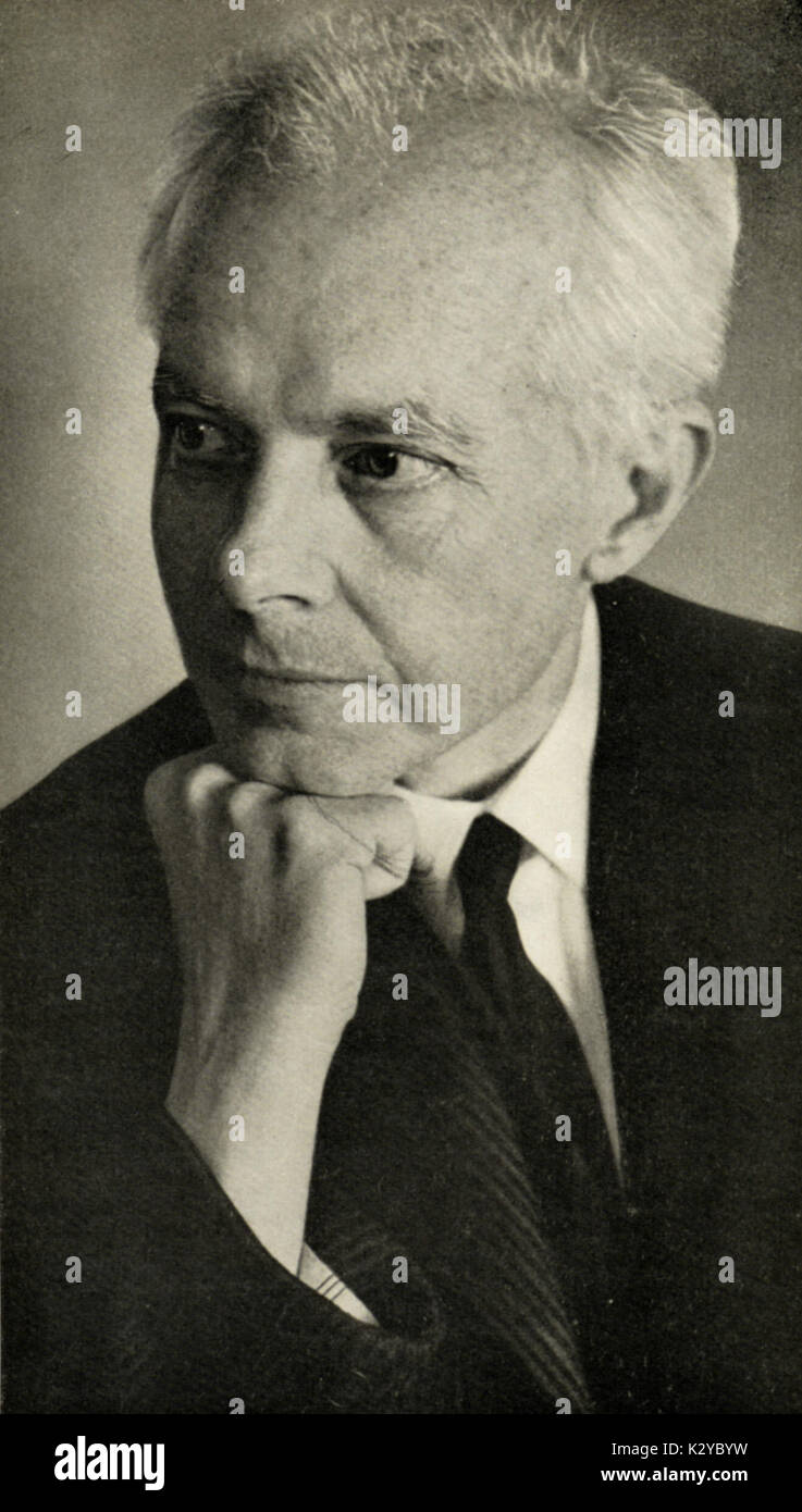 Bela Bartok in  1937. Hungarian composer & pianist,  1881-1945 Stock Photo