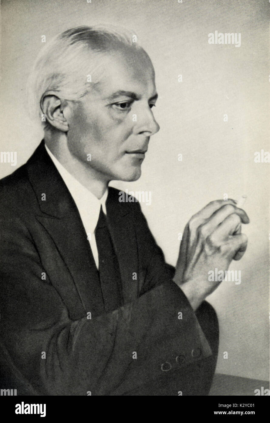 Bela Bartok in 1931. Hungarian composer & pianist,  1881-1945 Stock Photo