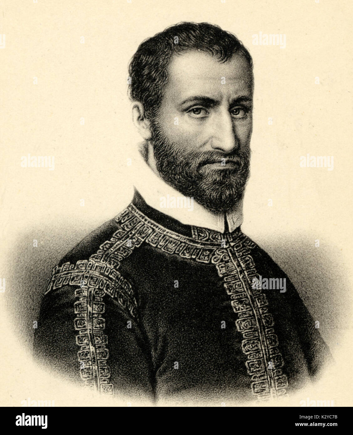 Giovanni Pierluigi da Palestrina. Composer of the Catholic Church and of the Roman School (1525-1594).