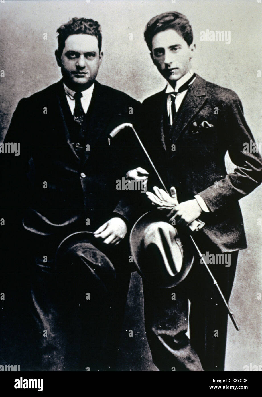 Darius MILHAUD and COCTEAU in 1919. French Composer, 18921974. Cocteau