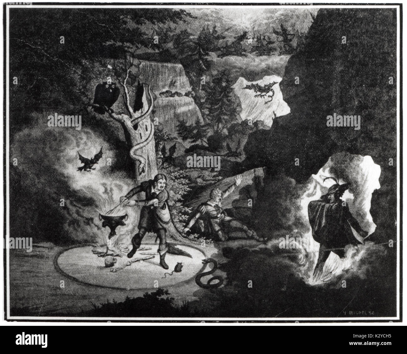 Carl Maria Von Weber Opera Freischutz The Freeshooter Act Ii Stock Photo Alamy