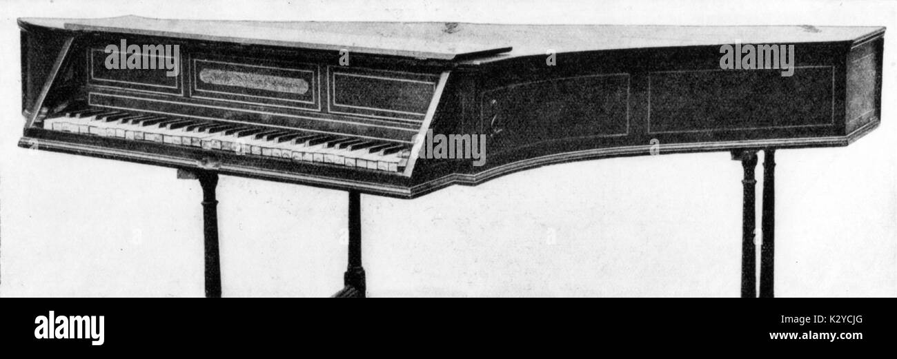 keyboard instrument, by Joseph Mahoon (London c.1740 Stock