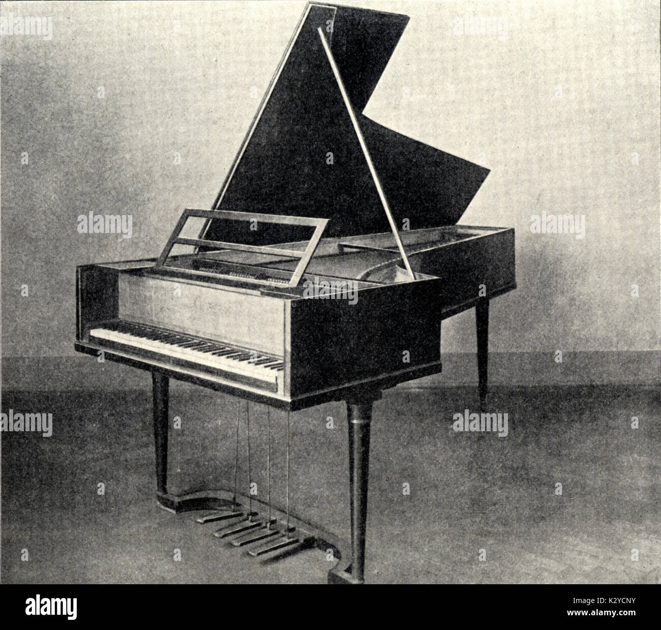 Beethoven's Erard piano. German composer, 1770-1827 Stock Photo