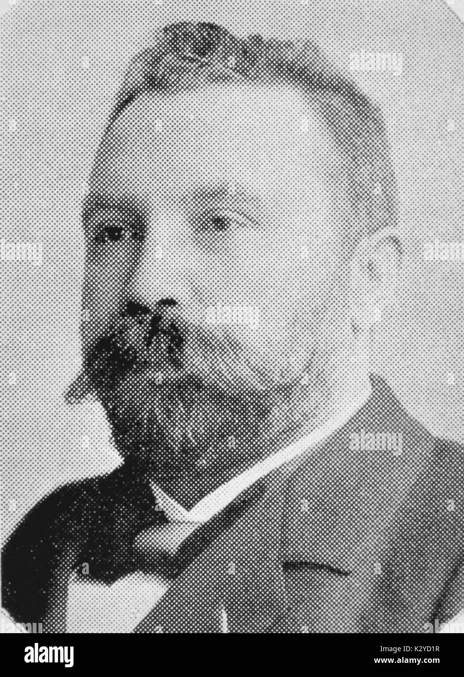 MÜHLFELD, Richard German Clarinettist, 1856-1907 Brahms wrote the clarinet trio and clarinet quintet for him Stock Photo