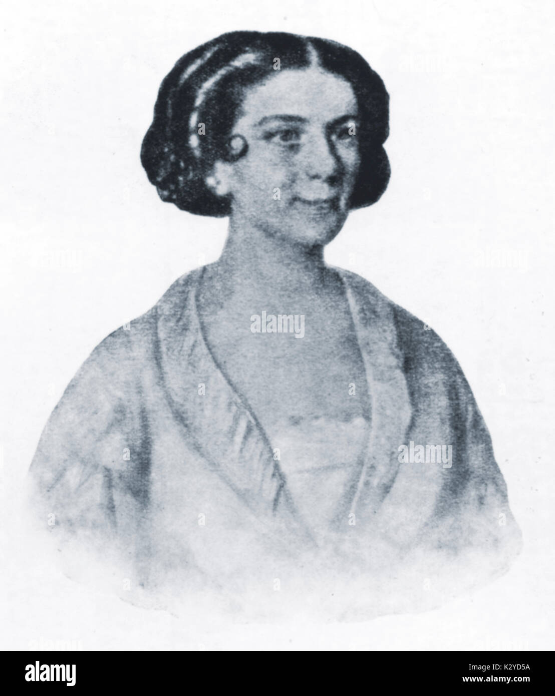 Luigia Bendozzi  - portrait of first interpreter of Verdi's 'Simone Boccanegra'. Stock Photo