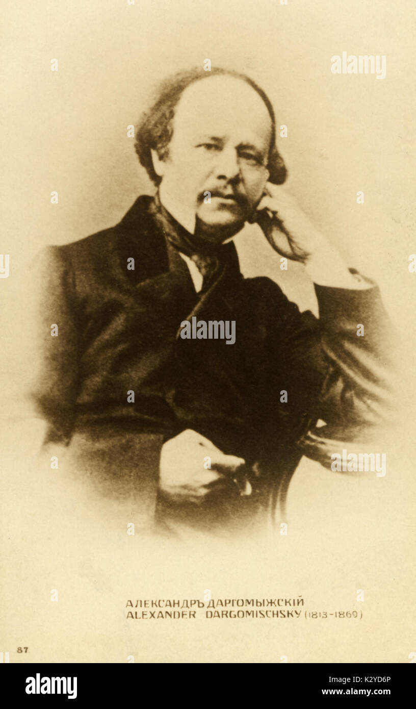 Alexander DARGOMIZHSKY-  portrait - Russian composer, 1813-1869 Stock Photo