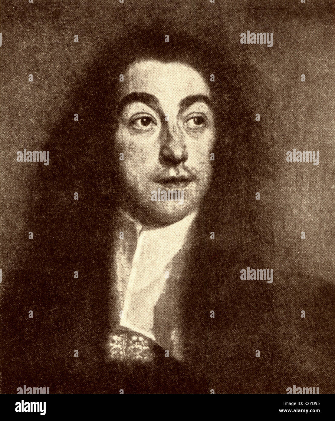 LOCKE, Matthew English composer, 1630-1677 Stock Photo