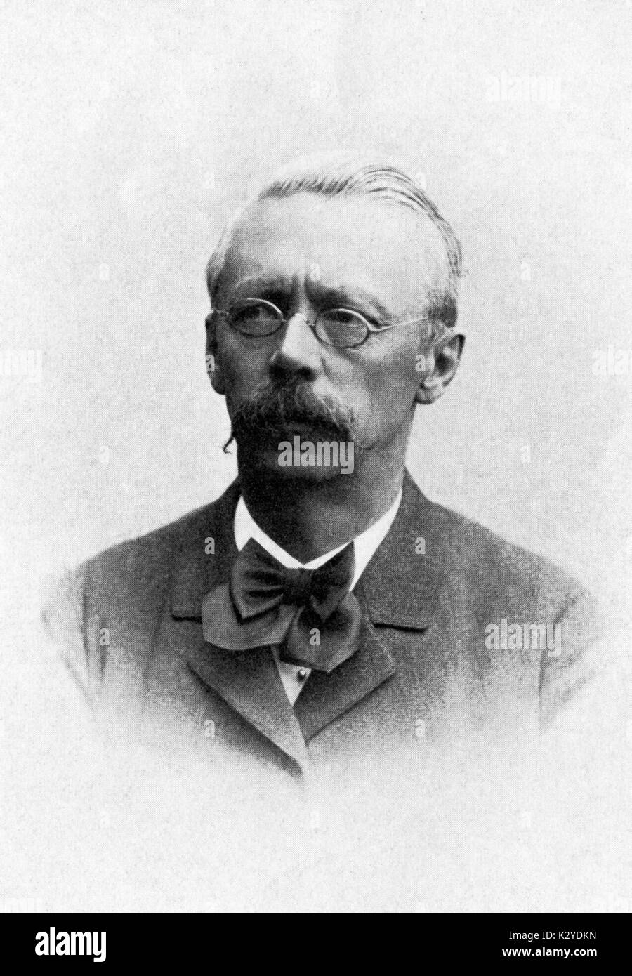 Richard Faltin - portrait of the Finnish composer, organist, and music pedagogue. RF: 5 January 1835 - 1 June 1918. Stock Photo
