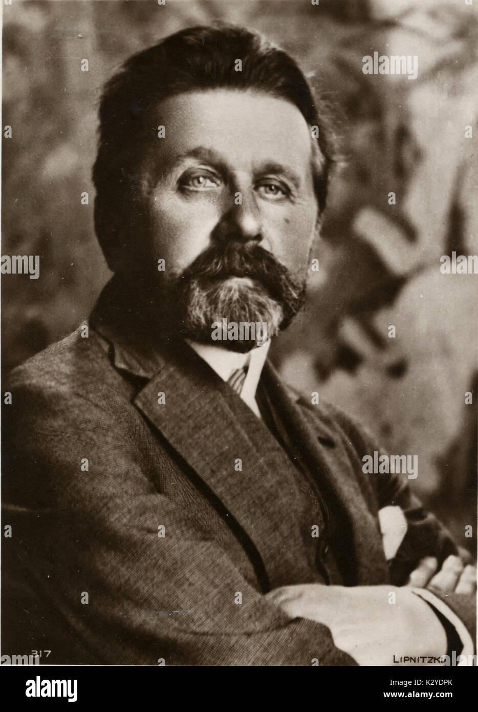Alexander GRETCHANINOV portrait Russian Composer, 1864-1956. Stock Photo