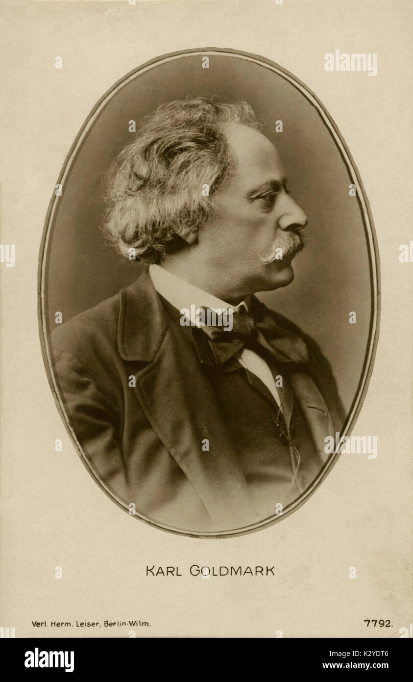 GOLDMARK, KARL Austro-Hungarian Composer, 1830-1915 Stock Photo