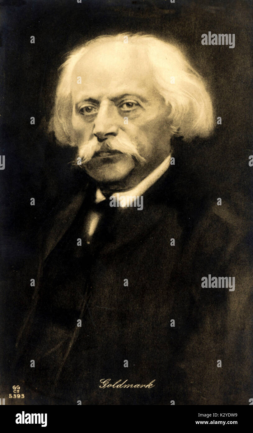 KARL GOLDMARK portrait Austro-Hungarian Composer, 1830-1915 Stock Photo