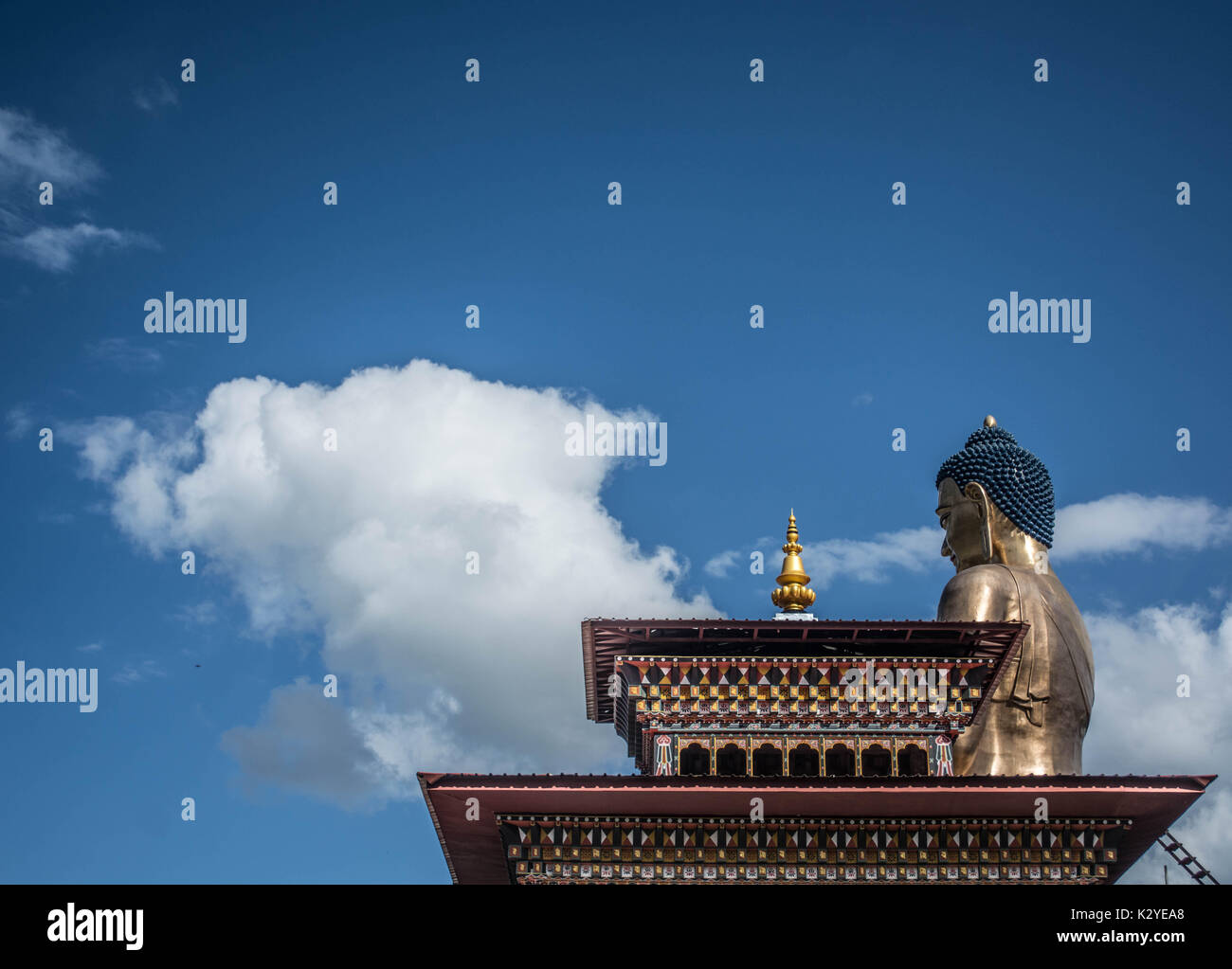 Buddha Point, Largest Buddha Statue in Bhutan Stock Photo