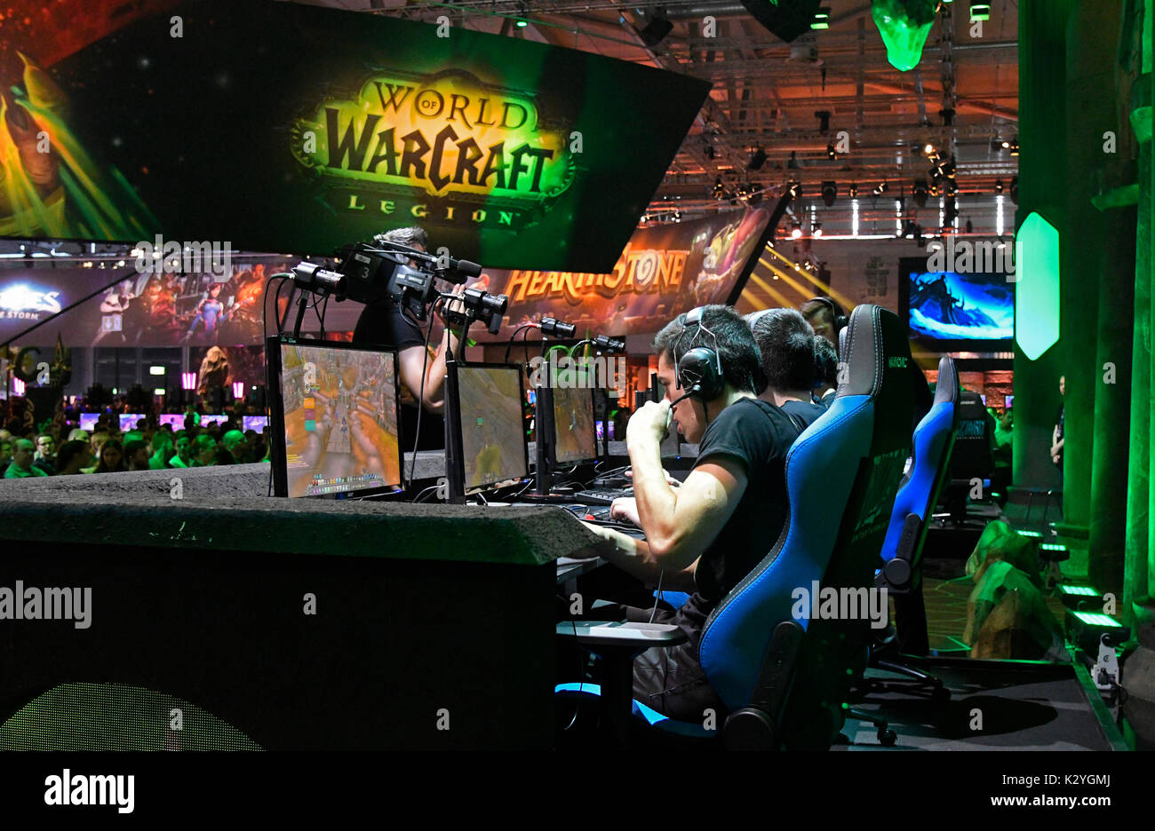 Tournament of professional WoW players in the World of Warcraft Arena Stock  Photo - Alamy