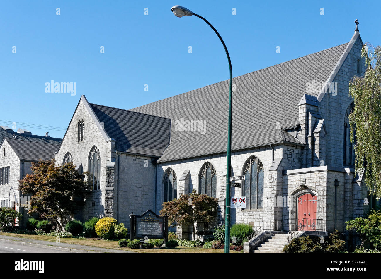 The Canadian Memorial United Church in Vancouver, BC, Canada Stock Photo