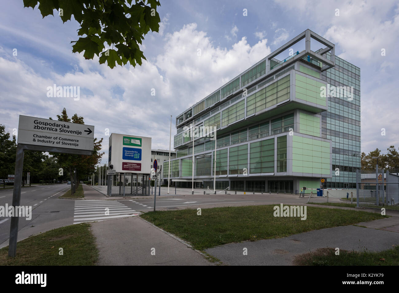 Chamber of Commerce and Industry of Slovenia building in Ljubljana, Slovenia Stock Photo