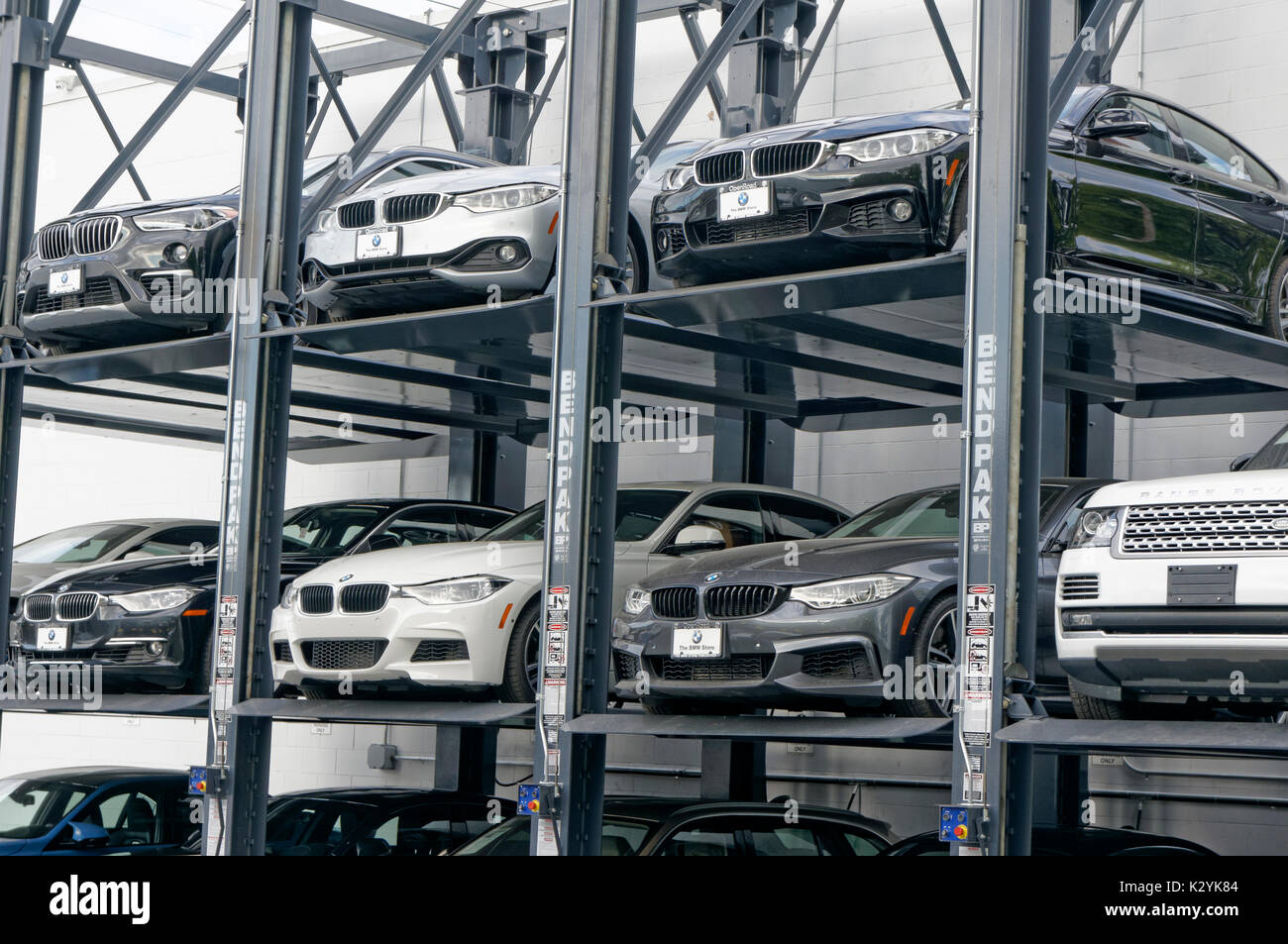 multiple level elevator car rack 
