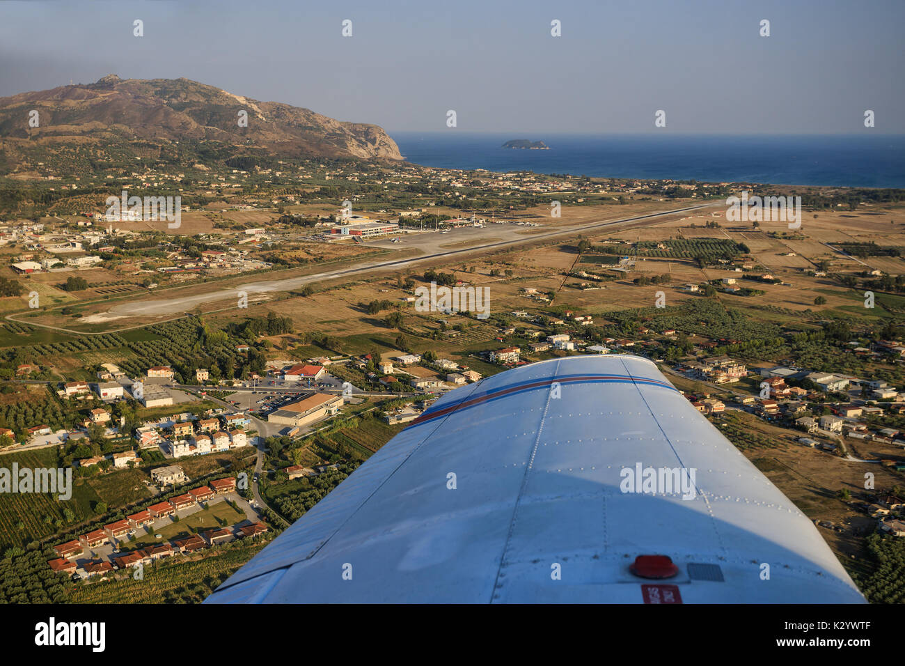 Zakynthos Airport Stock Photo Alamy