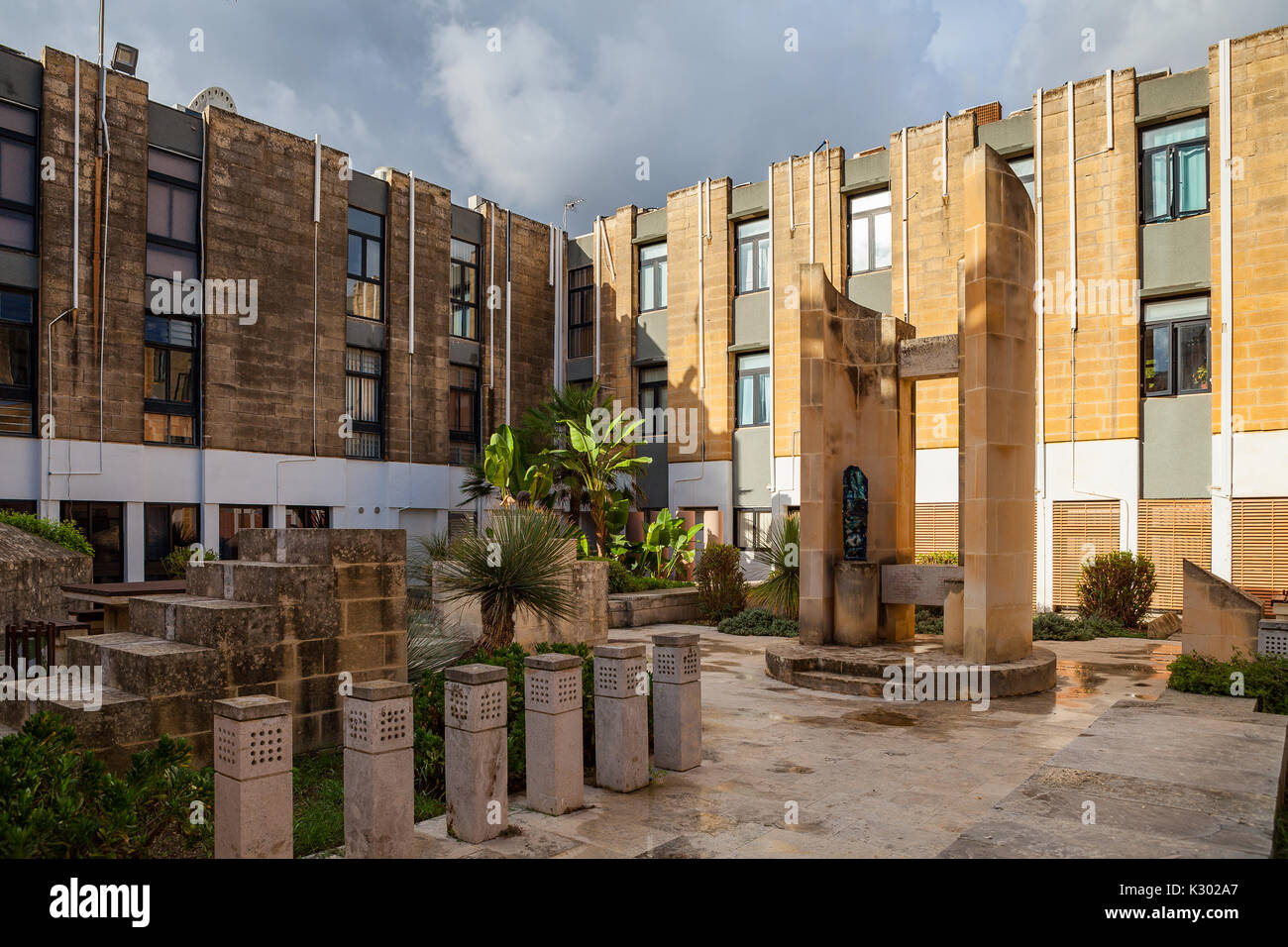 MALTA OCTOBER 18, 2016 Architecture of the Malta university. Yard