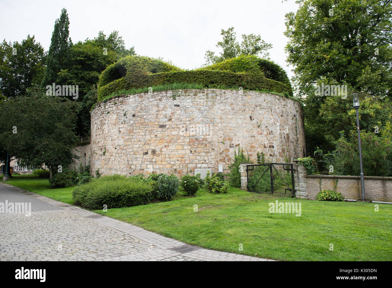 historical annex building near the castle in the town Detmold Stock Photo