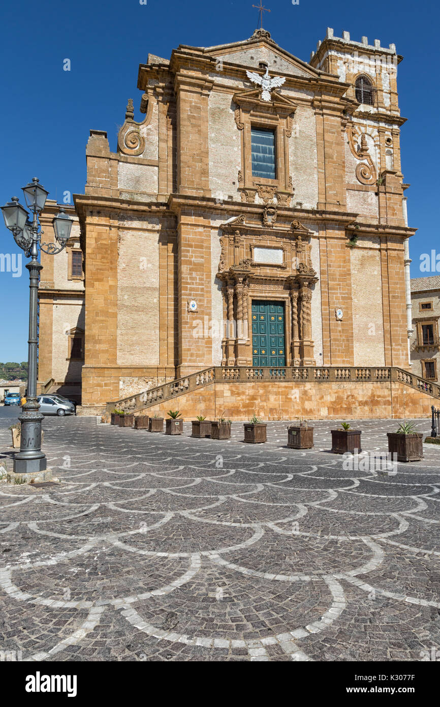 Piazza Armerina (Sicily, Italy) - The cathedral Maria Santissima Delle Vittorie Stock Photo
