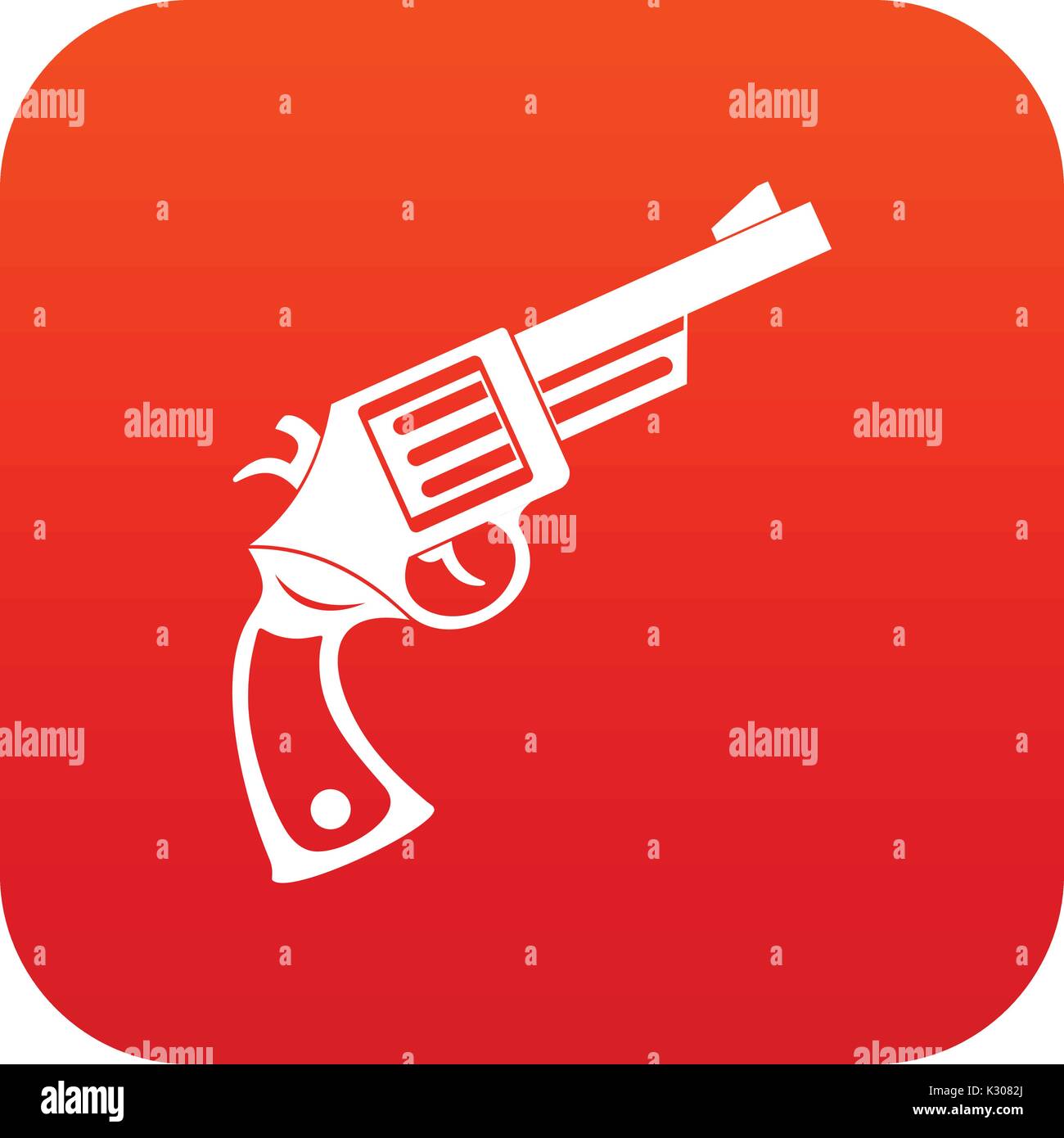 Vintage revolver icon digital red Stock Vector Image & Art - Alamy