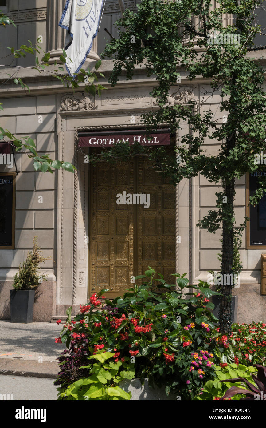 Gotham Hall in The Haier Building, 1356 Broadway , NYC,USA Stock Photo