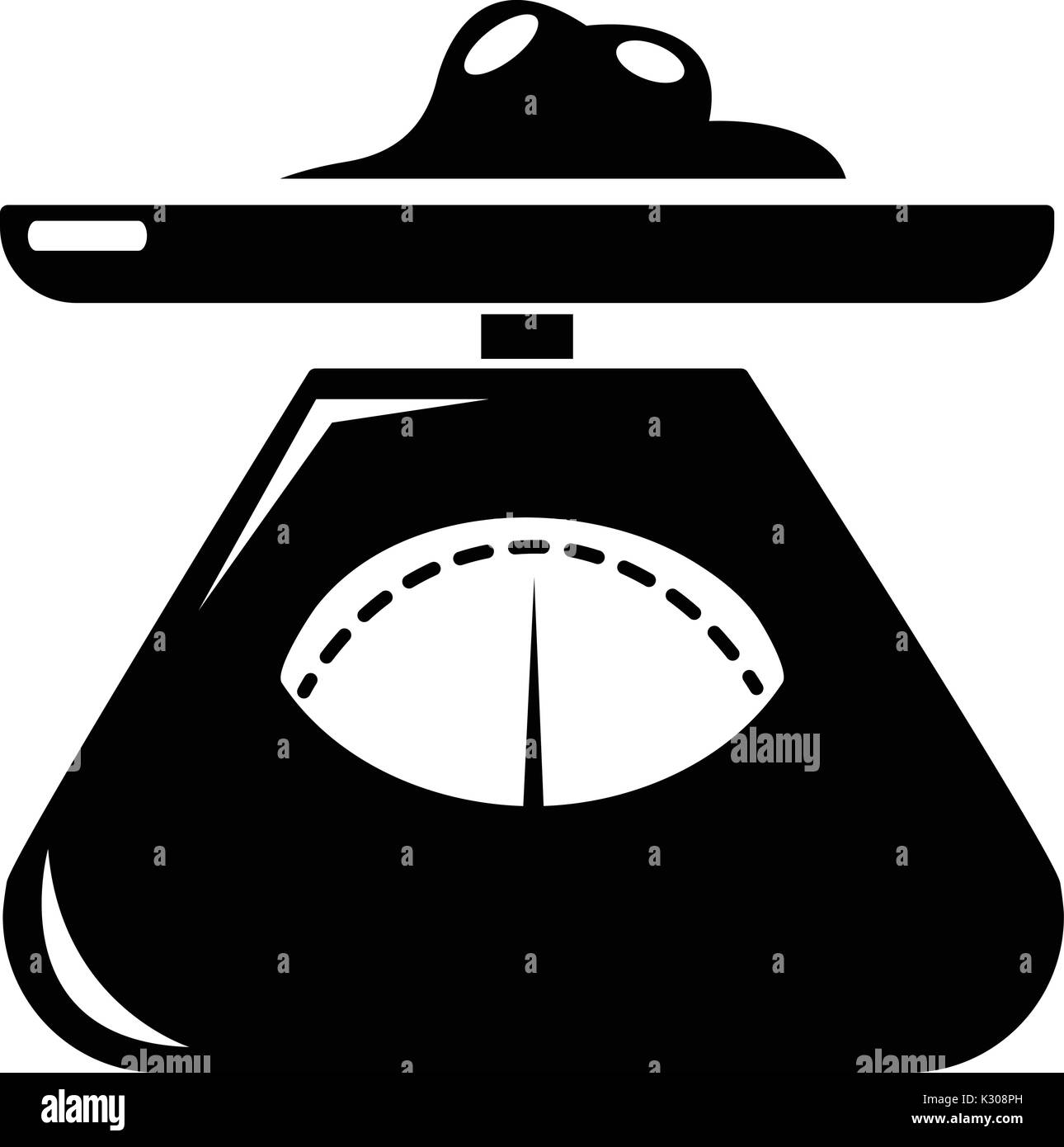 Kitchen scales icon , simple style Stock Vector Image & Art Alamy