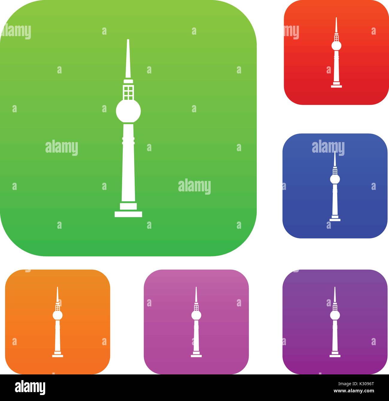 Tower set collection Stock Vector Image & Art - Alamy