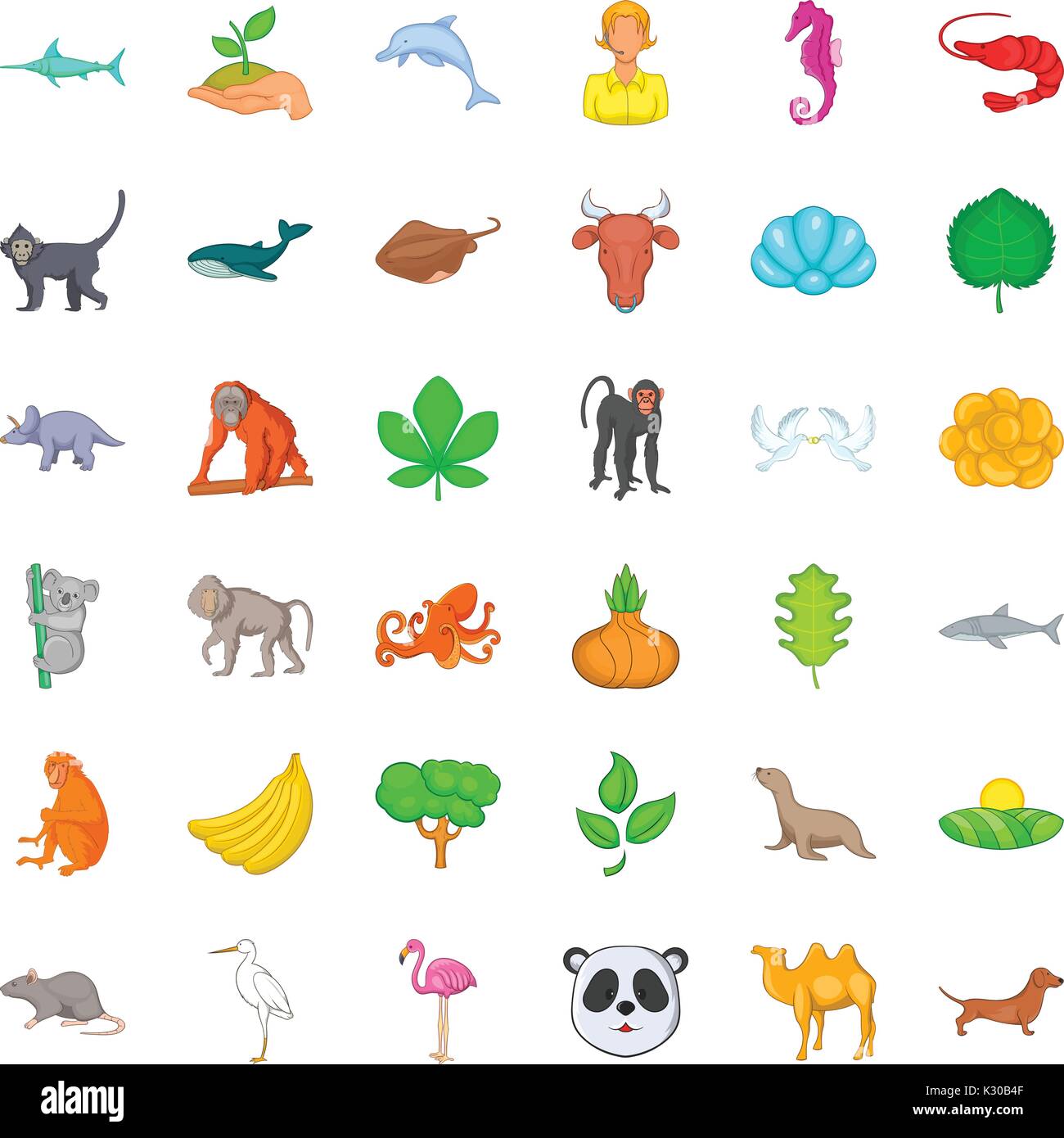 Vital icons set, cartoon style Stock Vector Image & Art - Alamy