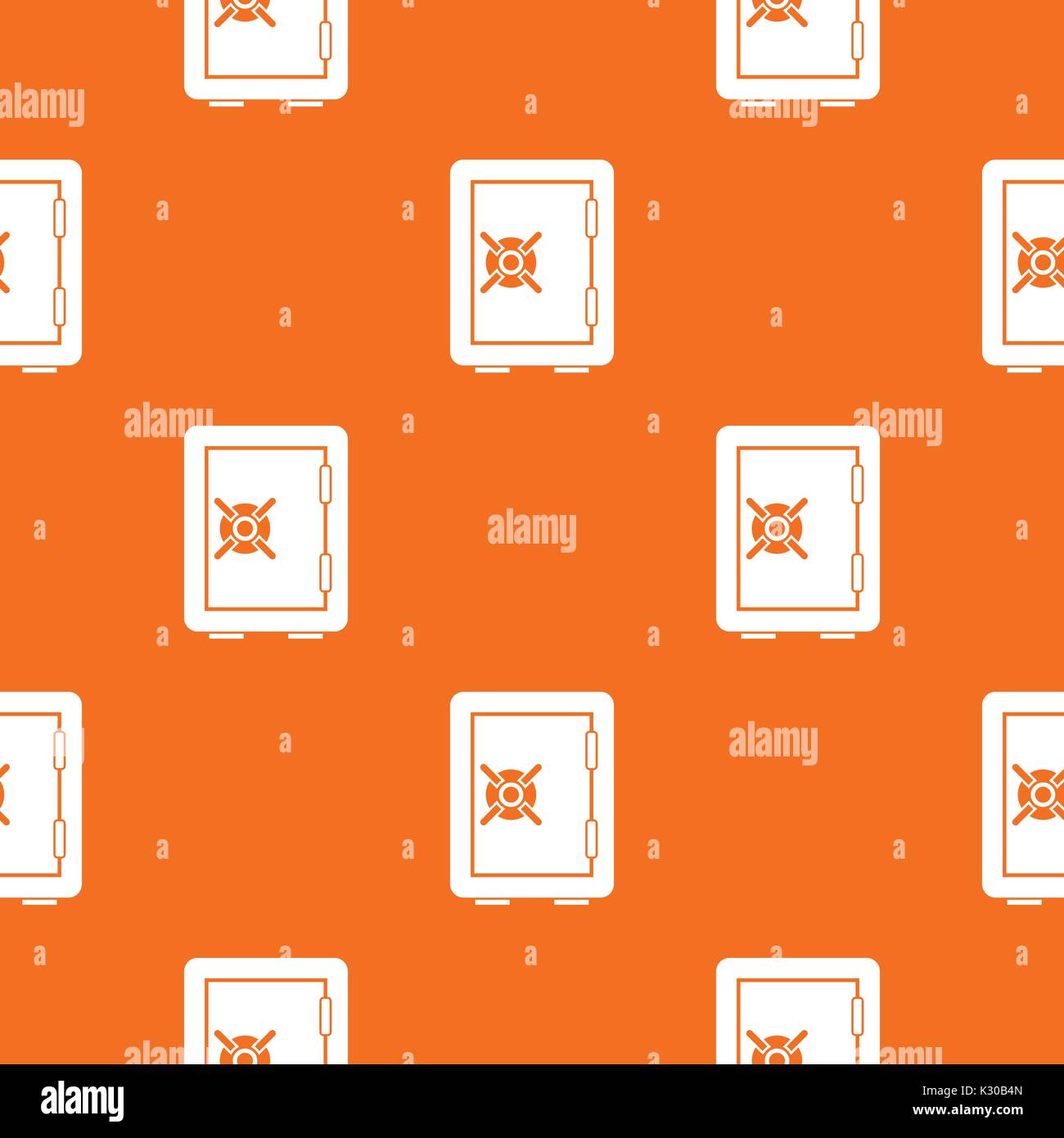 Safety deposit box pattern seamless Stock Vector