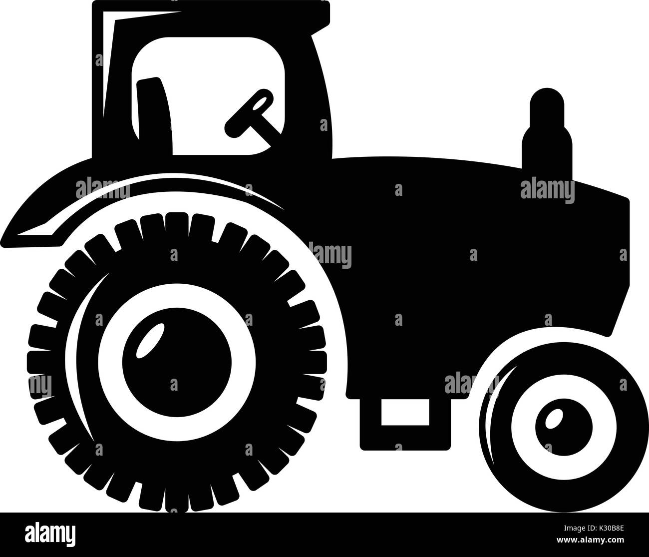 Tractor icon , simple style Stock Vector Image & Art - Alamy
