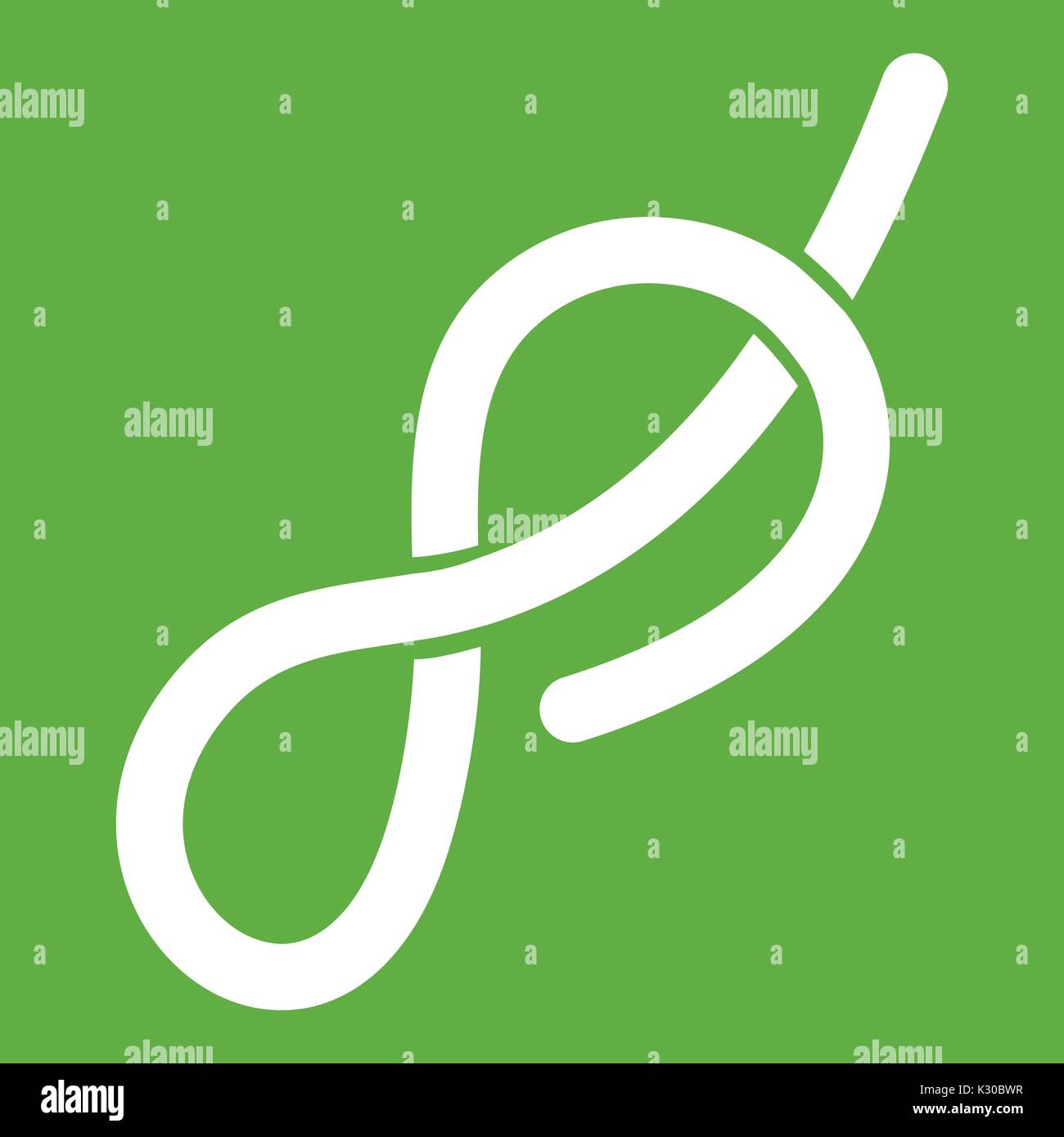 Ship rope icon green Stock Vector Image & Art - Alamy