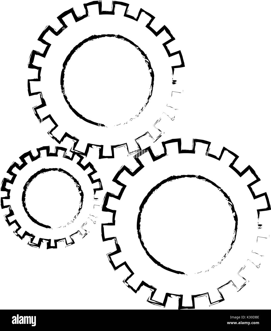 pinions set silhouette blurred monochrome Stock Vector Image & Art - Alamy