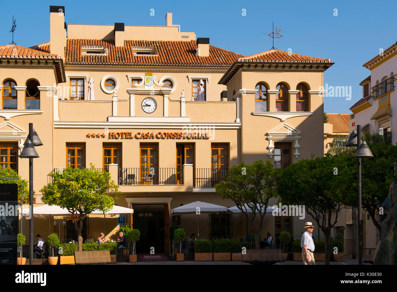 Hotel Consistorial, Fuengirola. Malaga province Costa del Sol. Andalusia southern, Spain Europe Stock Photo