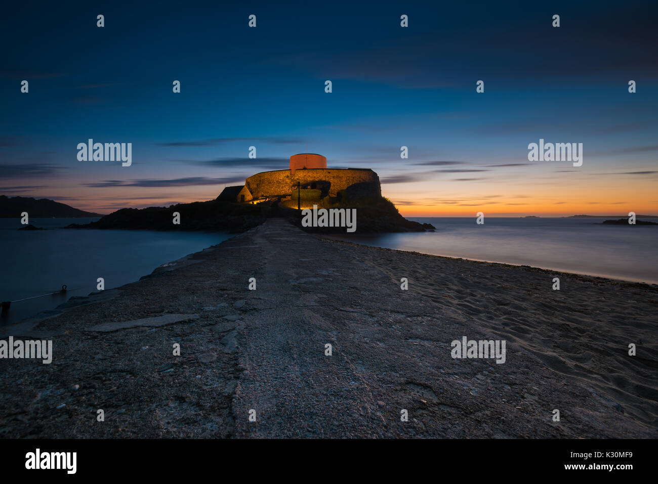 White Martello Tower Of Fort Grey Locally Know As Cup And Saucer