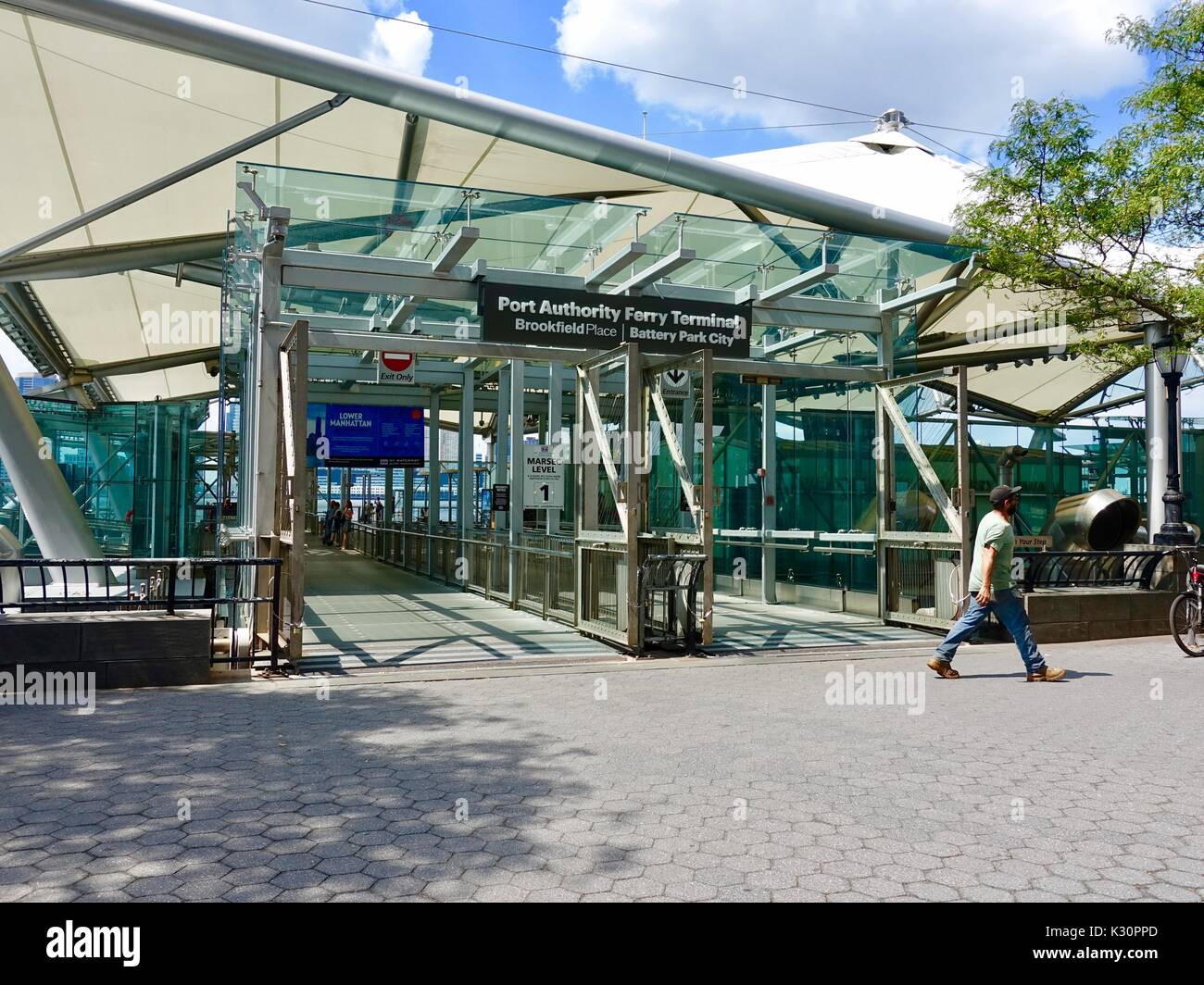 Port Authority Ferry Terminal, Brookfield Place, Battery Park Terminal, New  York, NY, USA Stock Photo - Alamy