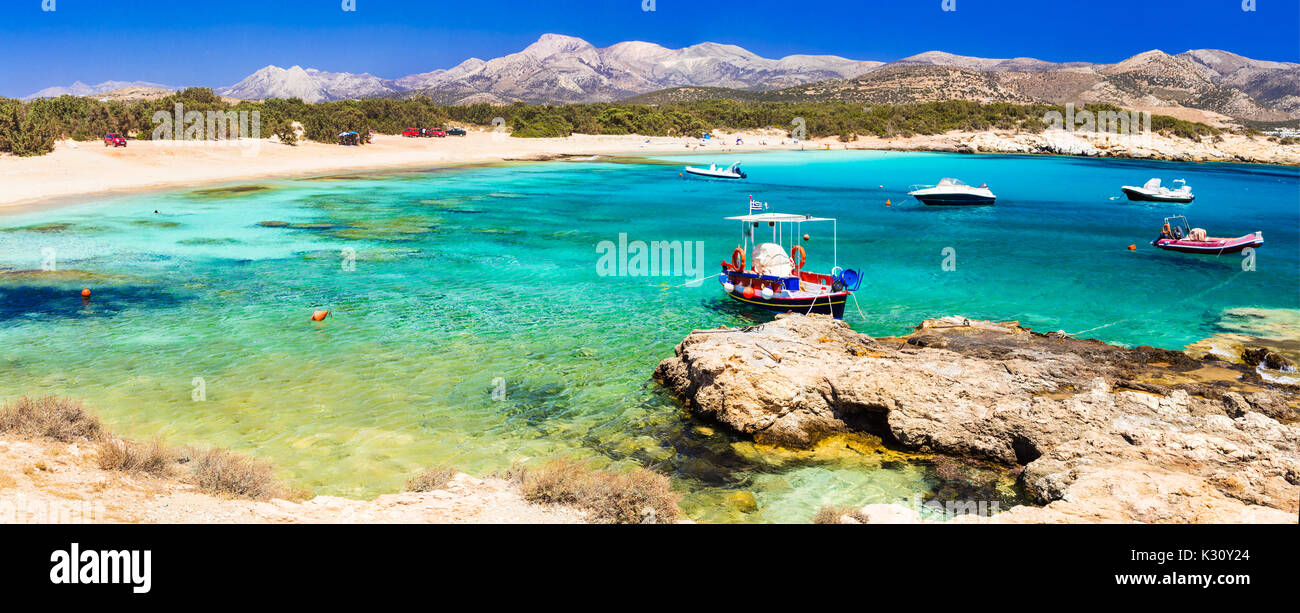 Beautiful beach of Naxos island,Cyclades,Greece. Stock Photo