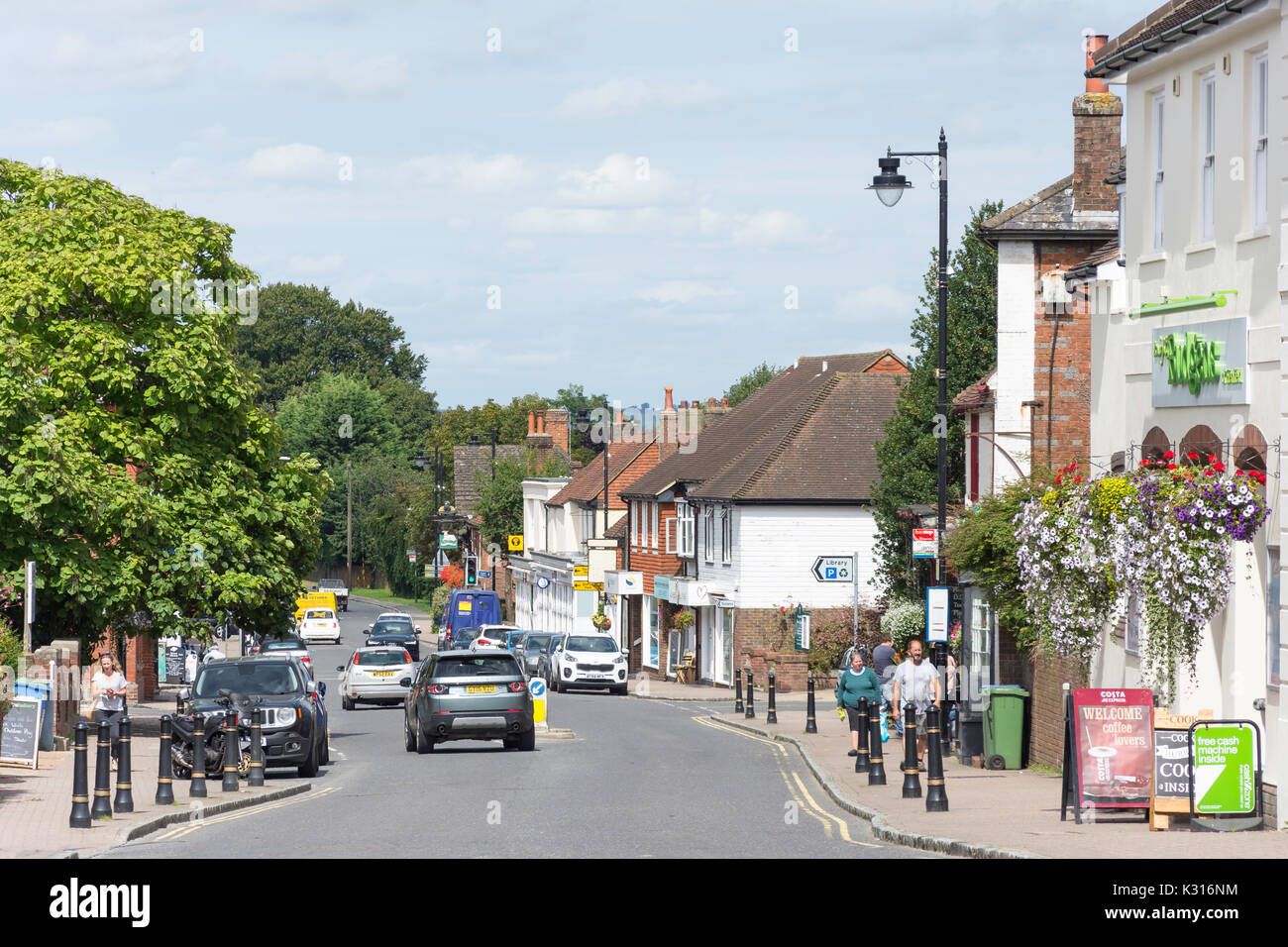 High Street, Henfield, West Sussex, England, United Kingdom Stock Photo