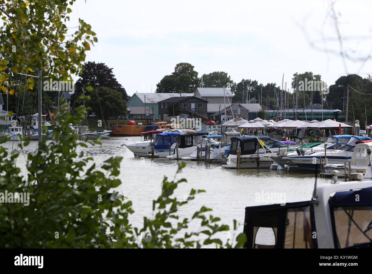 Boats Port Stanley Ontario Canada Stock Photo