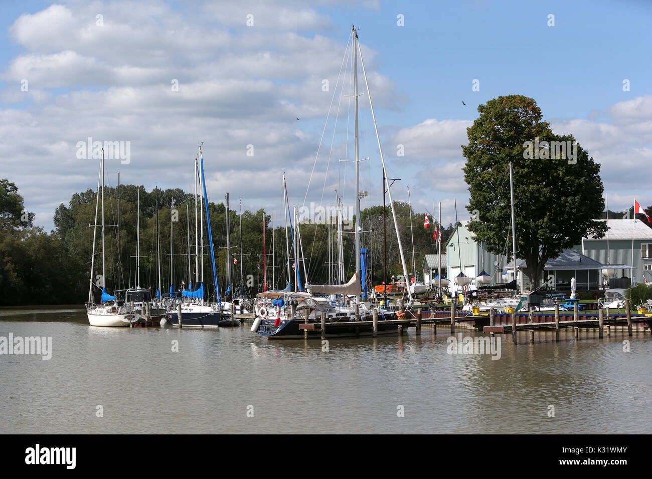 Boats Port Stanley Ontario Canada Stock Photo