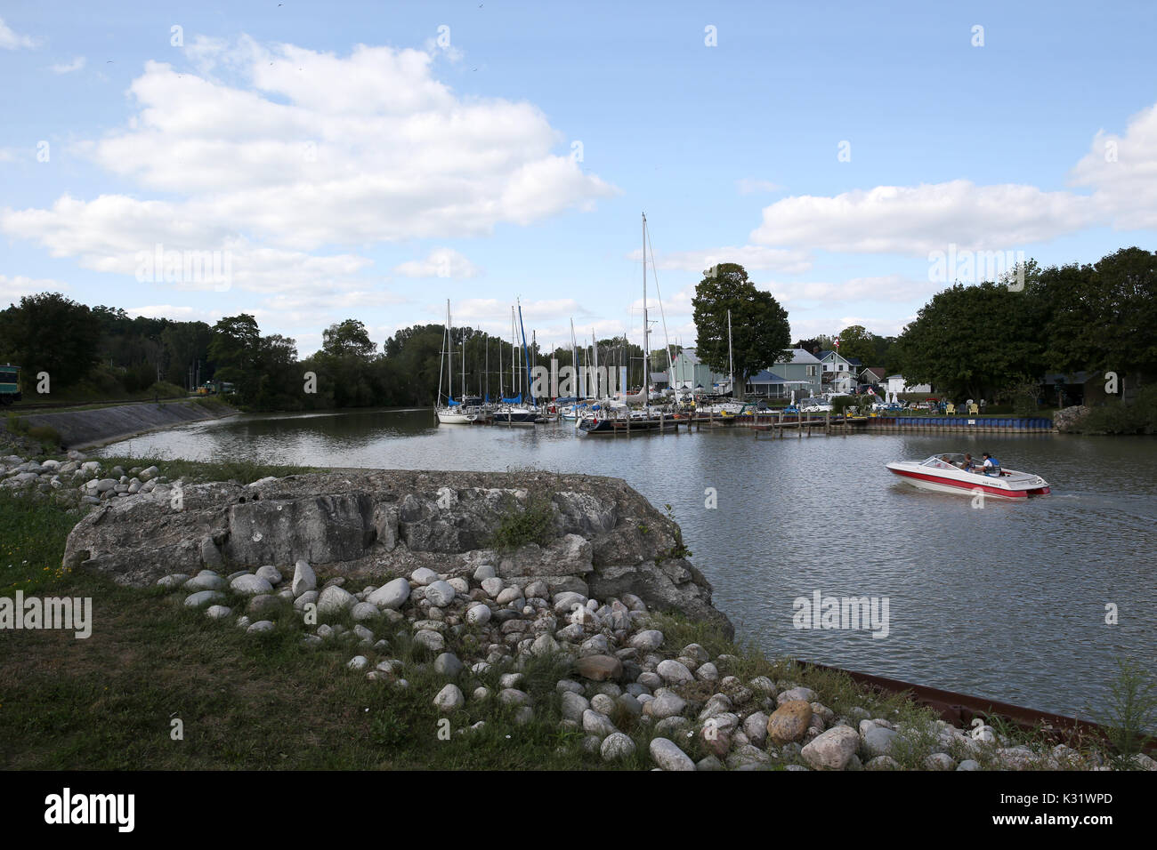 Boats Port Stanley Ontario Canada Stock Photo