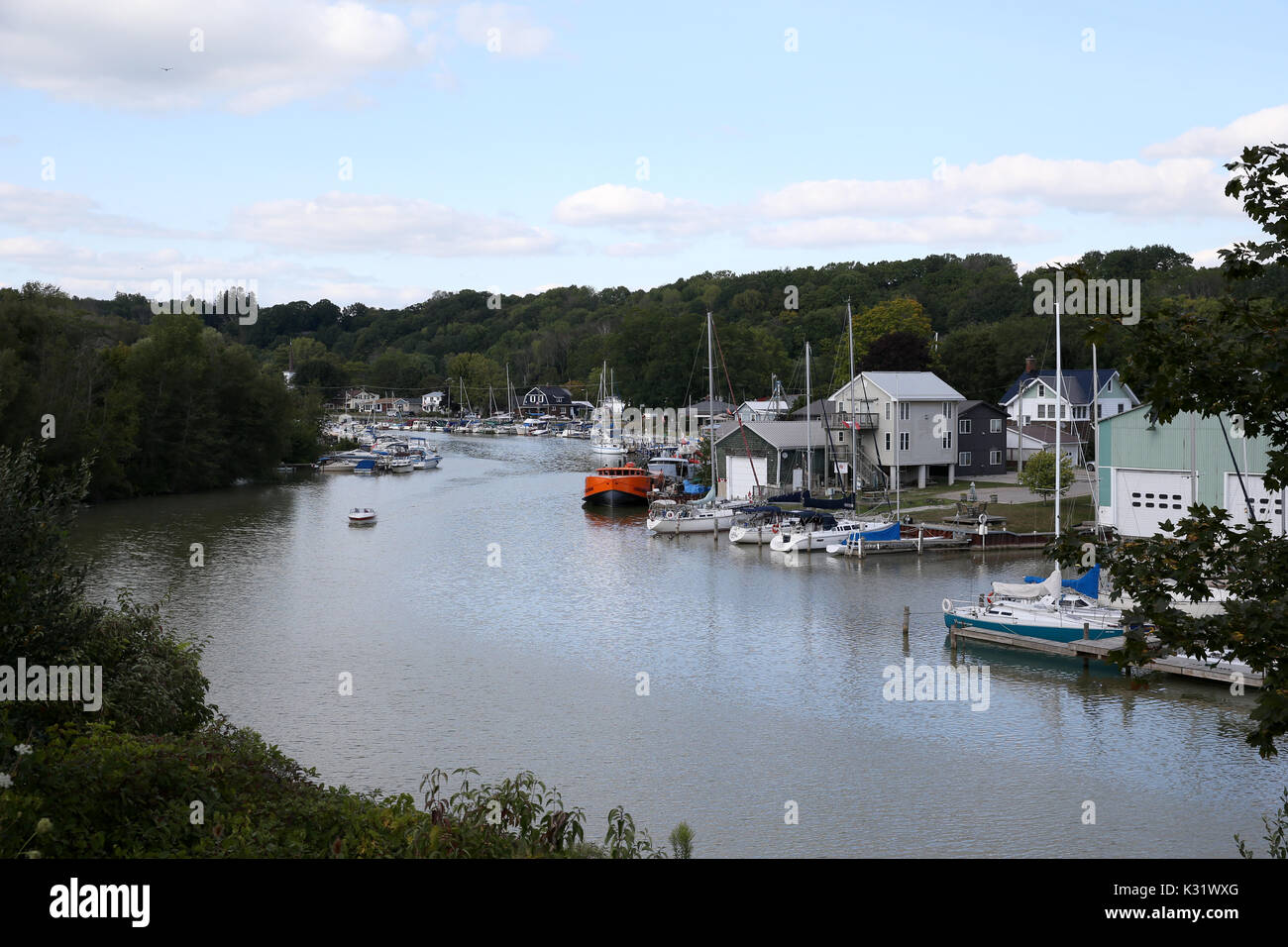 Boats Port Stanley Ontario Canada Stock Photo